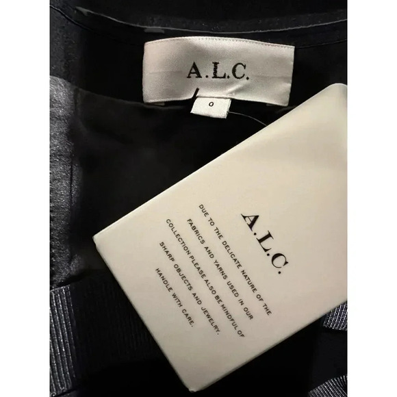 NWT A.L.C Elizabeth Strapless Midi Dress In Black | Size 0‎ - Picture 7 of 9